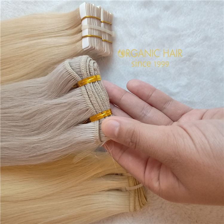 20inch #60A Double drawn hair weft extension with best quality A120